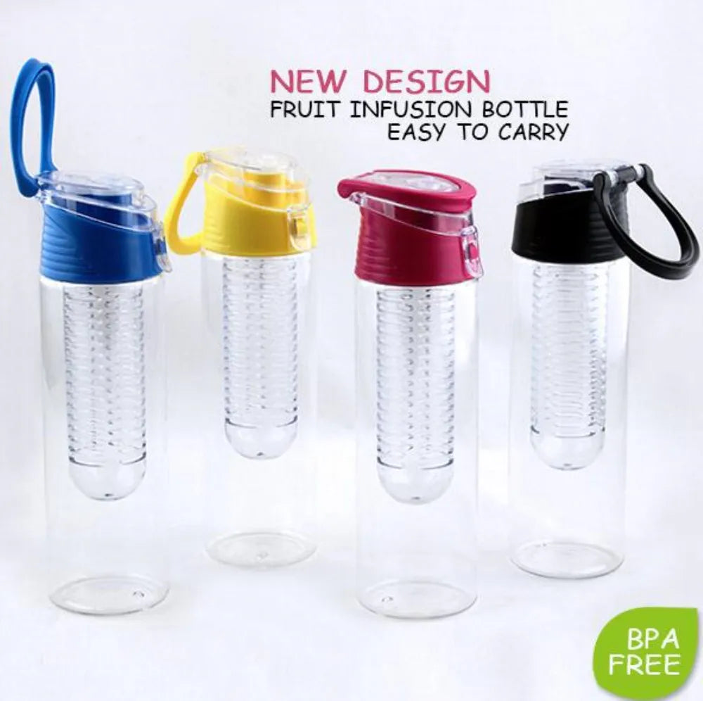 700ML Sports Lemon Juice Bottle Portable Fruit Infusing Infuser Water Bottle Camping Travel Bottles