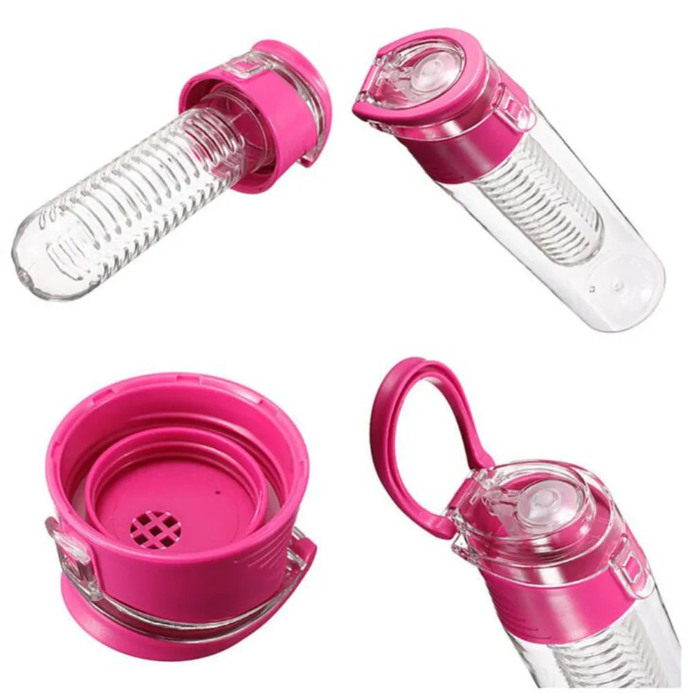 700ML Sports Lemon Juice Bottle Portable Fruit Infusing Infuser Water Bottle Camping Travel Bottles