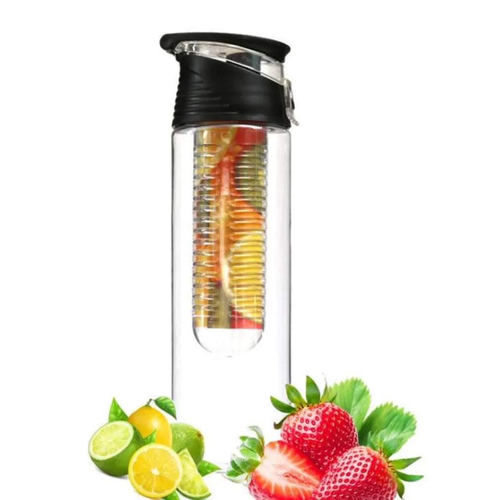 700ML Sports Lemon Juice Bottle Portable Fruit Infusing Infuser Water Bottle Camping Travel Bottles