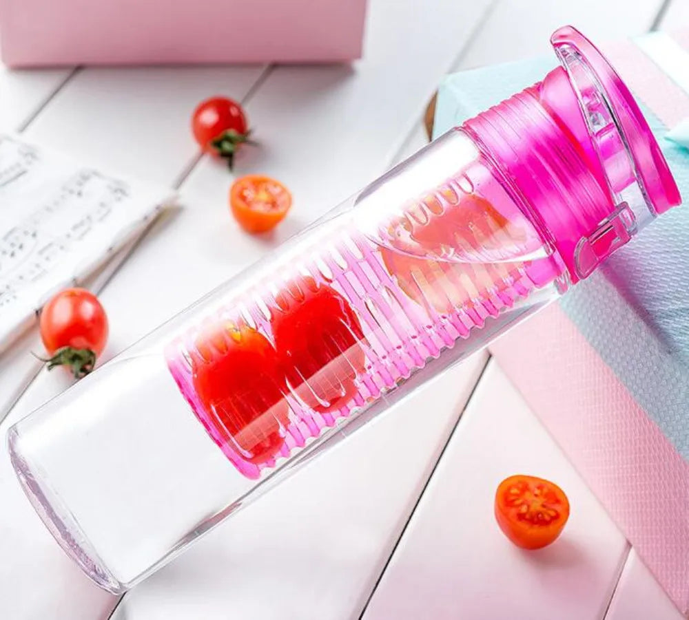 700ML Sports Lemon Juice Bottle Portable Fruit Infusing Infuser Water Bottle Camping Travel Bottles