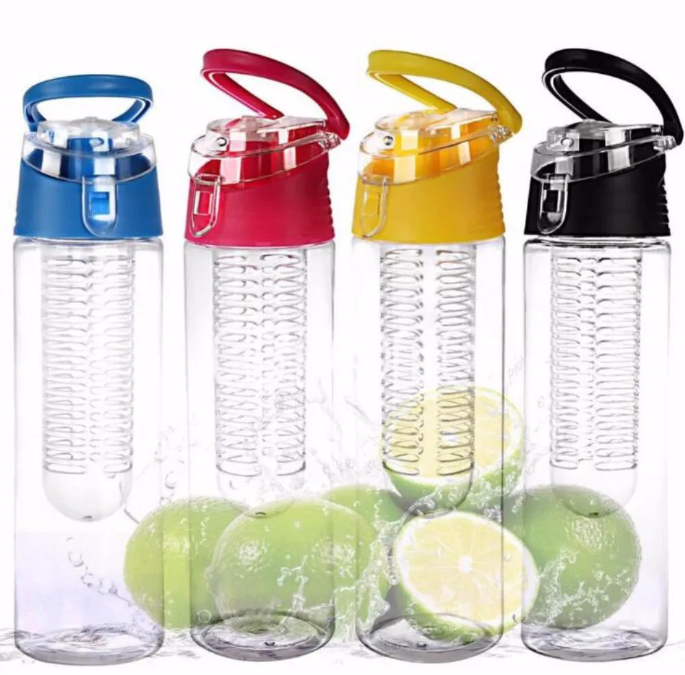 700ML Sports Lemon Juice Bottle Portable Fruit Infusing Infuser Water Bottle Camping Travel Bottles