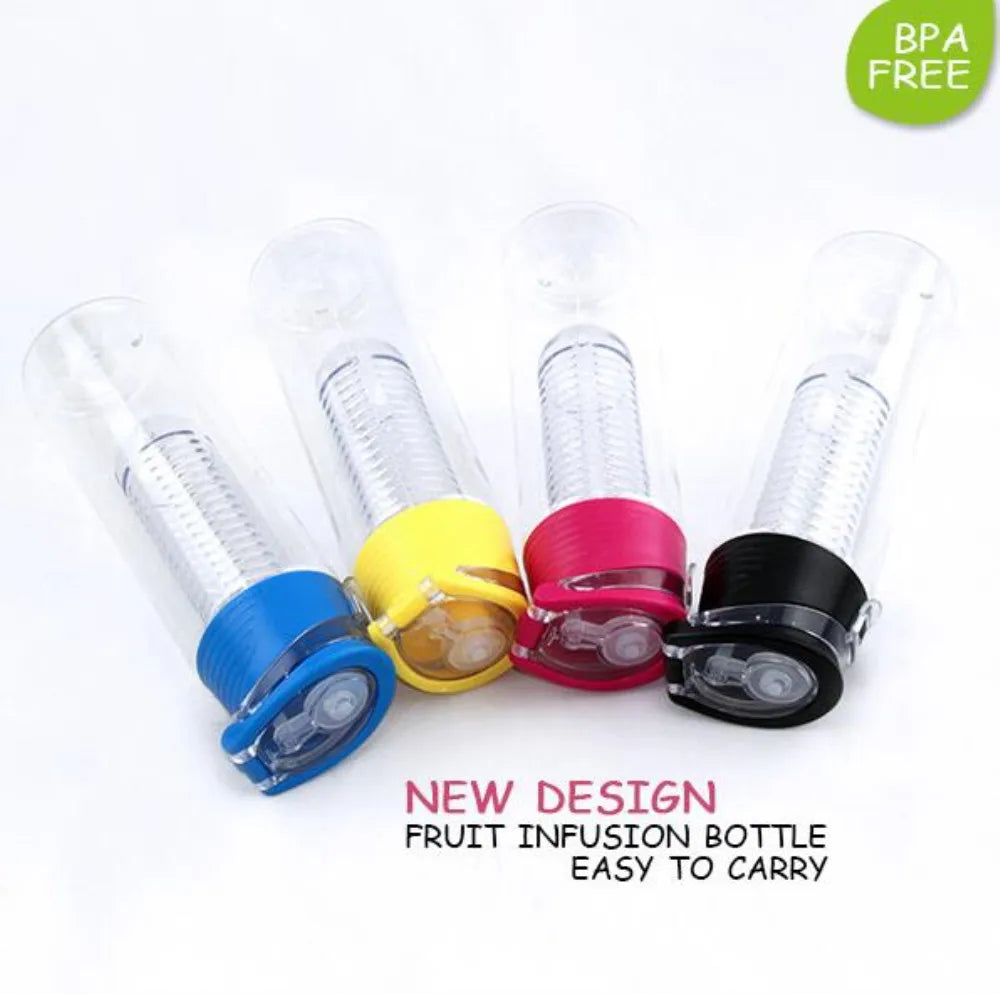 700ML Sports Lemon Juice Bottle Portable Fruit Infusing Infuser Water Bottle Camping Travel Bottles