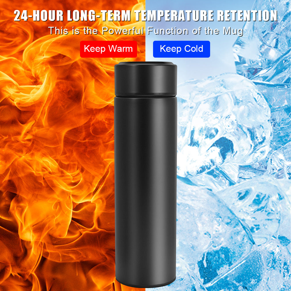 Smart Insulation Cup Temperature Display Stainless Steel Portable Intelligent Thermos Led Digital Temperature Display